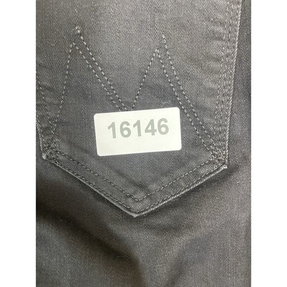 Mother Jeans Womens 25 Black Looker Ankle Fray Distressed Stretch Mid Rise Denim - Picture 14 of 14